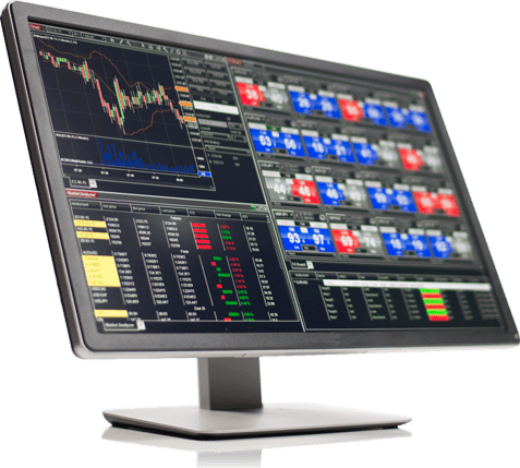 Supplied NinjaTrader desktop monitor image showing platform charts.
