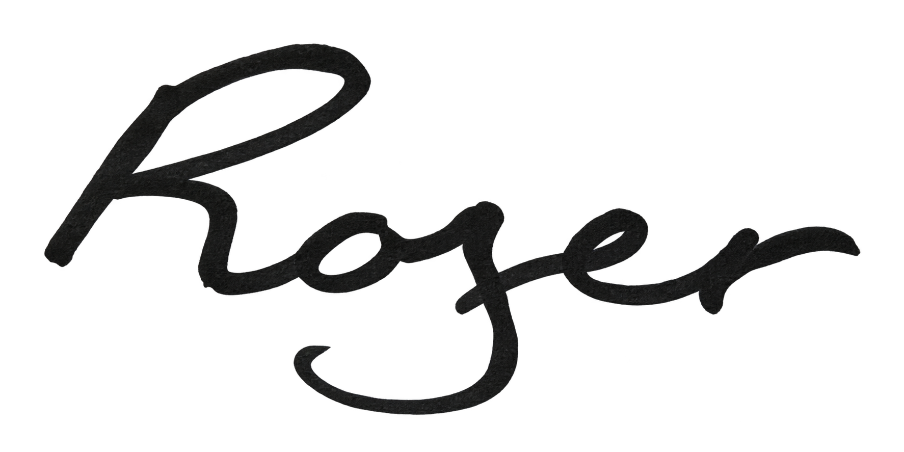 Roger’s handwritten signature